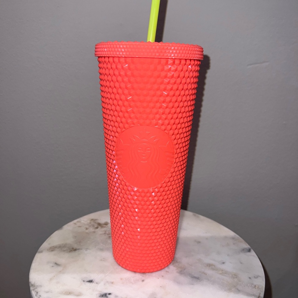 Starbucks studded Coral Tumbler 24oz